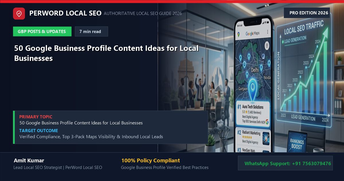 50 Google Business Profile Content Ideas for Local Businesses