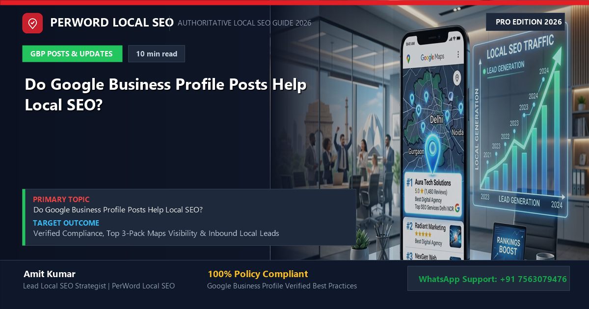 Do Google Business Profile Posts Help Local SEO?
