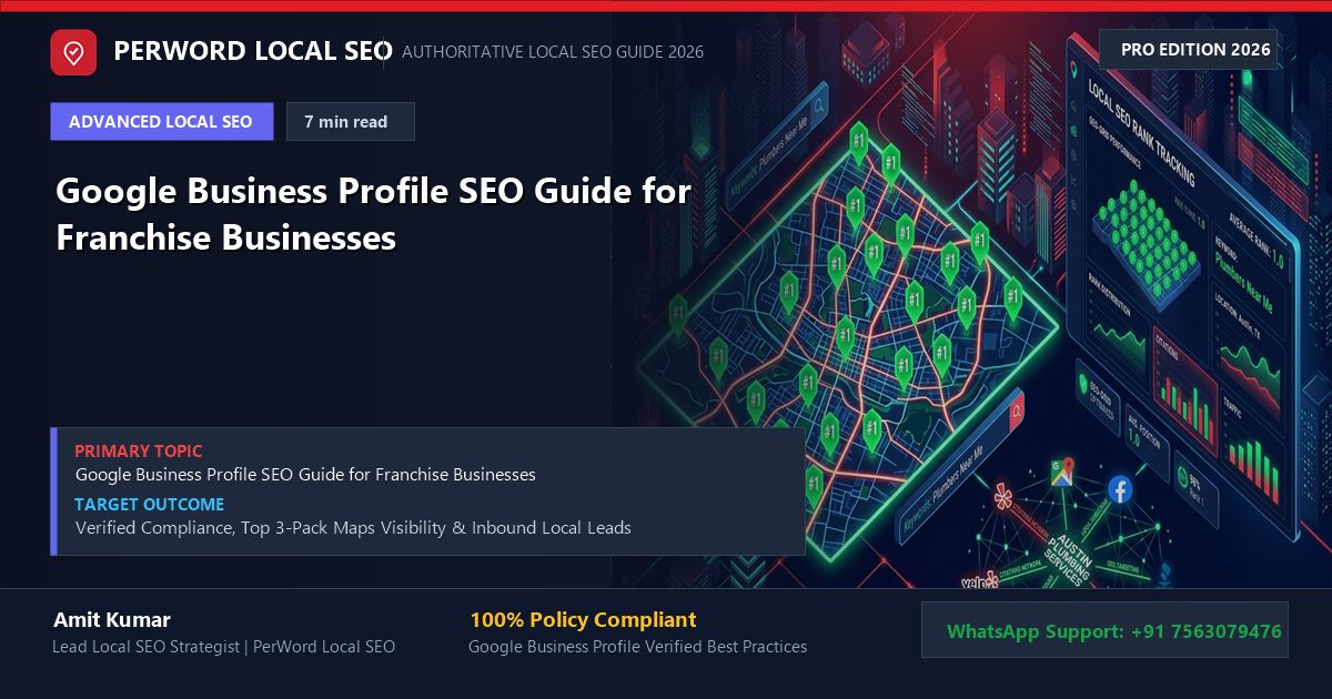 Google Business Profile SEO Guide for Franchise Businesses