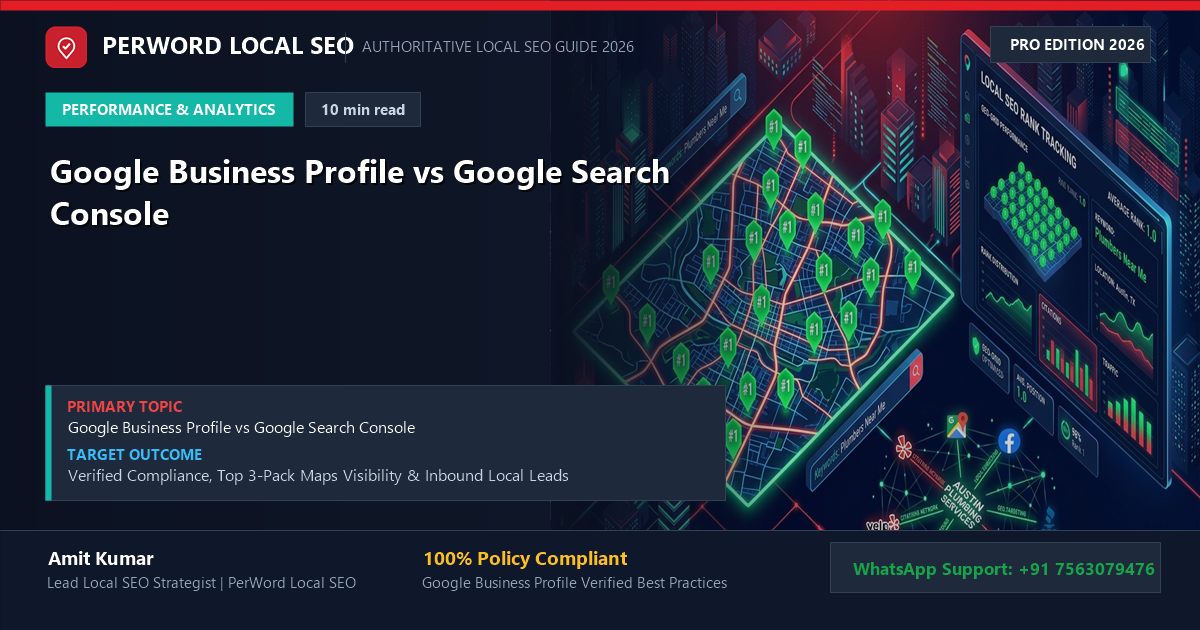 Google Business Profile vs Google Search Console (The Complete Technical Comparison)