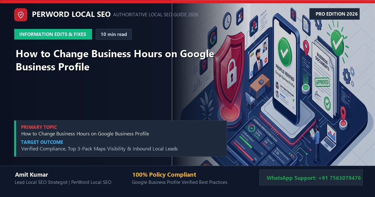 How to Change Business Hours on Google Business Profile (Special & Holiday Hours) - Custom 3D Concept Illustration