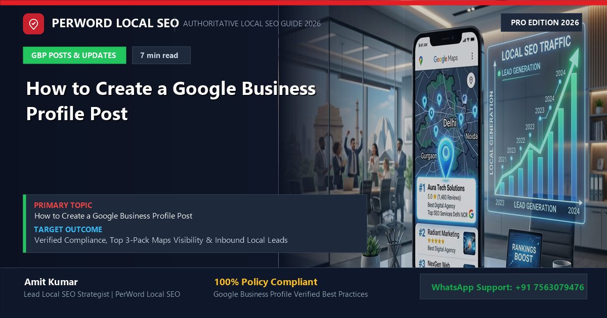 How to Create a Google Business Profile Post (Step-by-Step Blueprint)