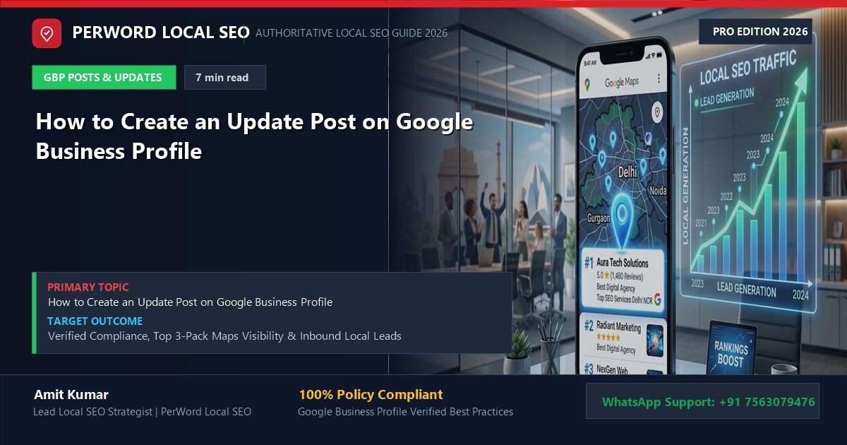 How to Create an Update Post on Google Business Profile (The Standard Broadcast Guide)