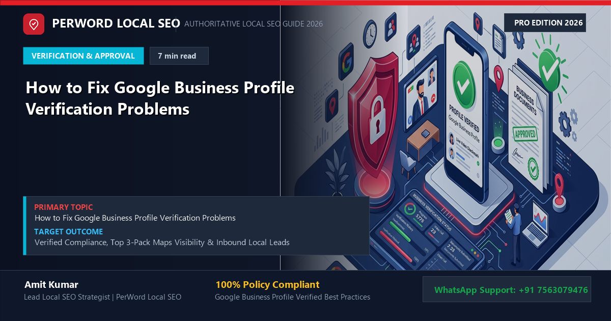 How to Fix Google Business Profile Verification Problems