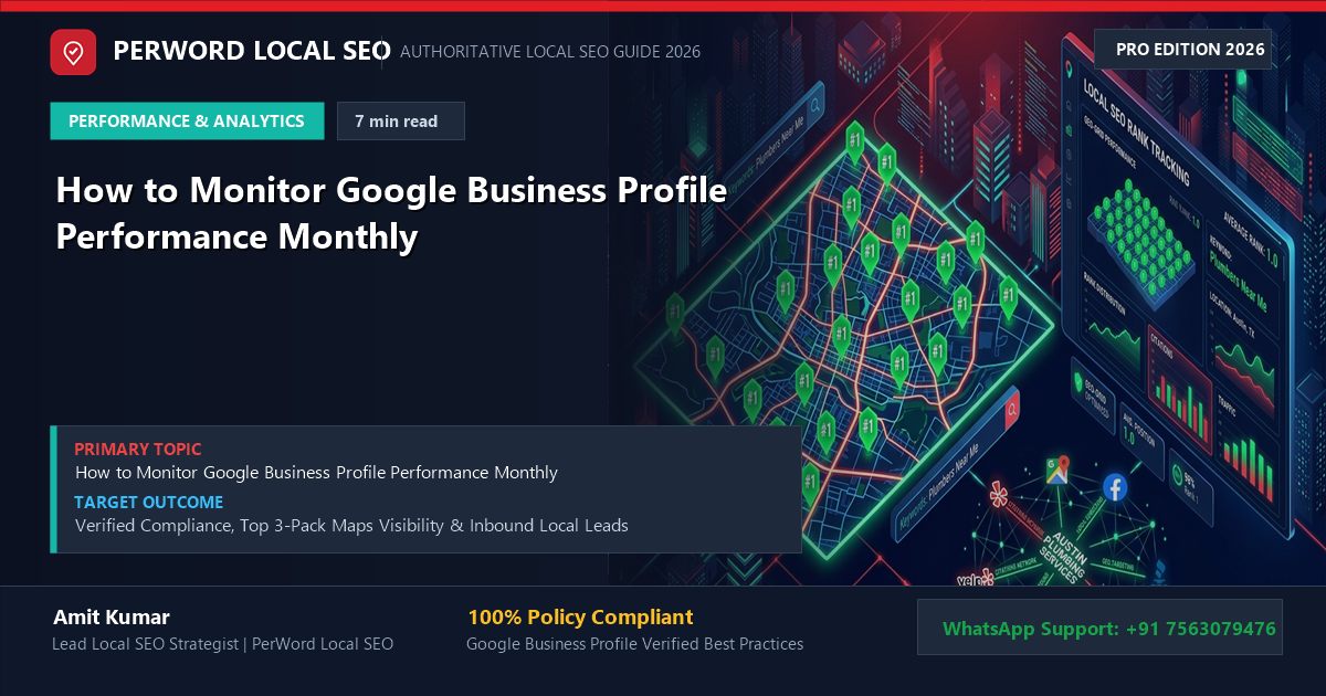 How to Monitor Google Business Profile Performance Monthly
