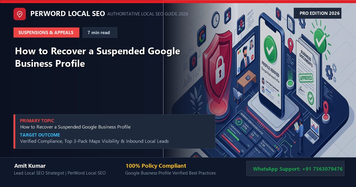 How to Recover a Suspended Google Business Profile