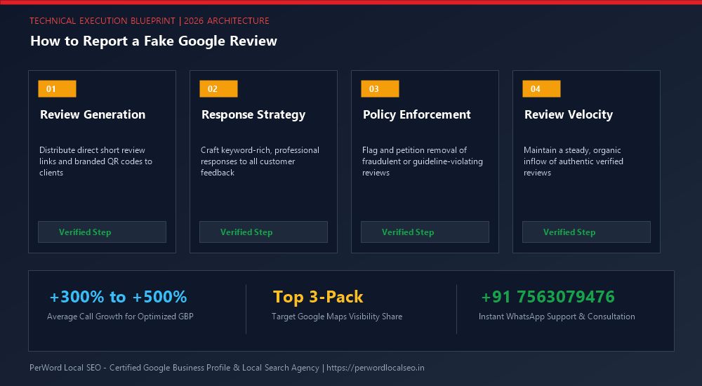 How to Report a Fake Google Review (The Forensic Removal Protocol) - Process Diagram