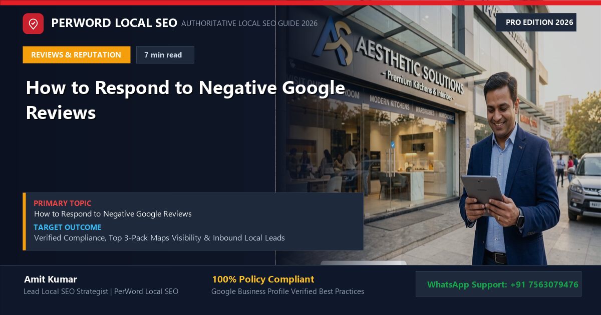 How to Respond to Negative Google Reviews