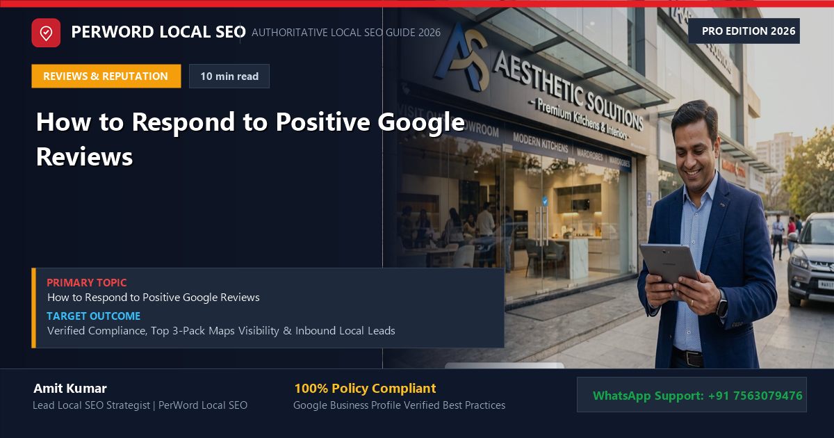How to Respond to Positive Google Reviews (SEO Optimization & Loyalty Playbook)