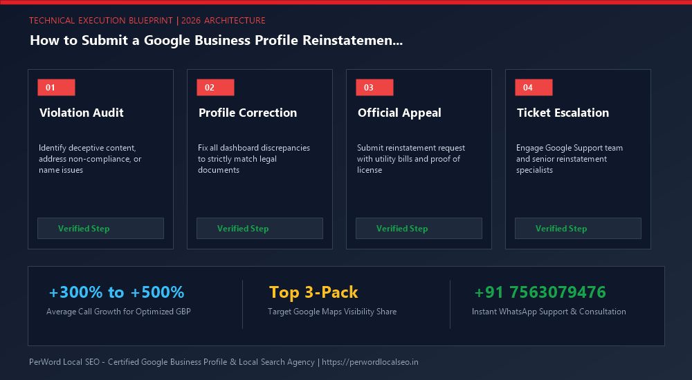 How to Submit a Google Business Profile Reinstatement Request (Appeals Tool Guide) - Technical Architecture & Suspension Recovery Blueprint