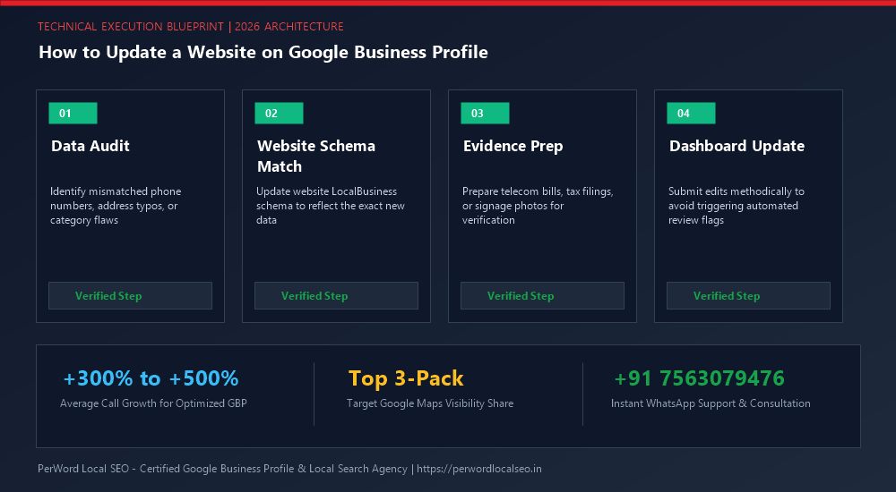 How to Update a Website on Google Business Profile (With UTM Tracking) - Technical Architecture & Information Management Blueprint