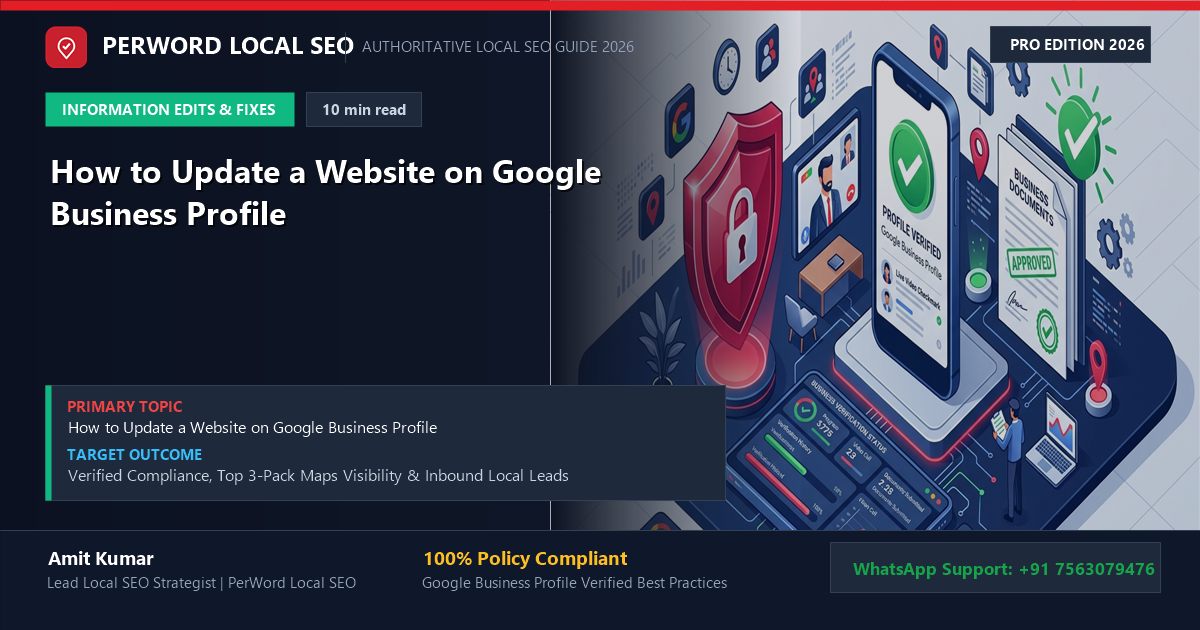 How to Update a Website on Google Business Profile