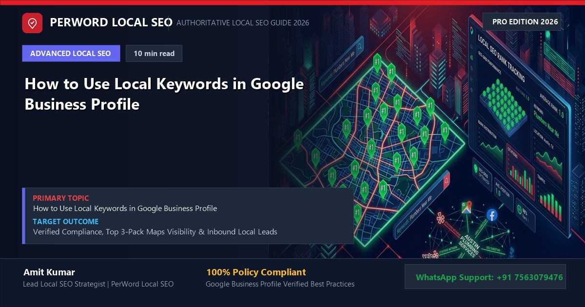 How to Use Local Keywords in Google Business Profile