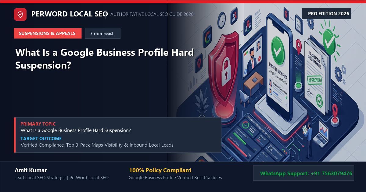 What Is a Google Business Profile Hard Suspension? (And How to Recover) - Custom 3D Concept Illustration