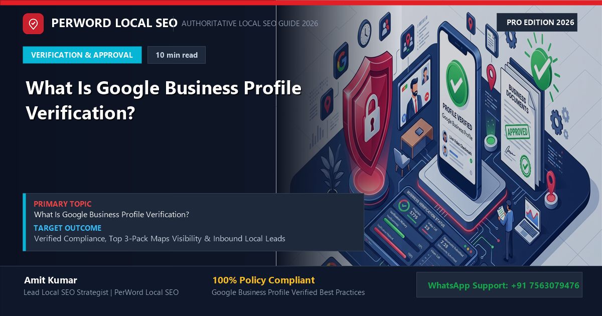What Is Google Business Profile Verification and How Does It Work? - Custom 3D Concept Illustration