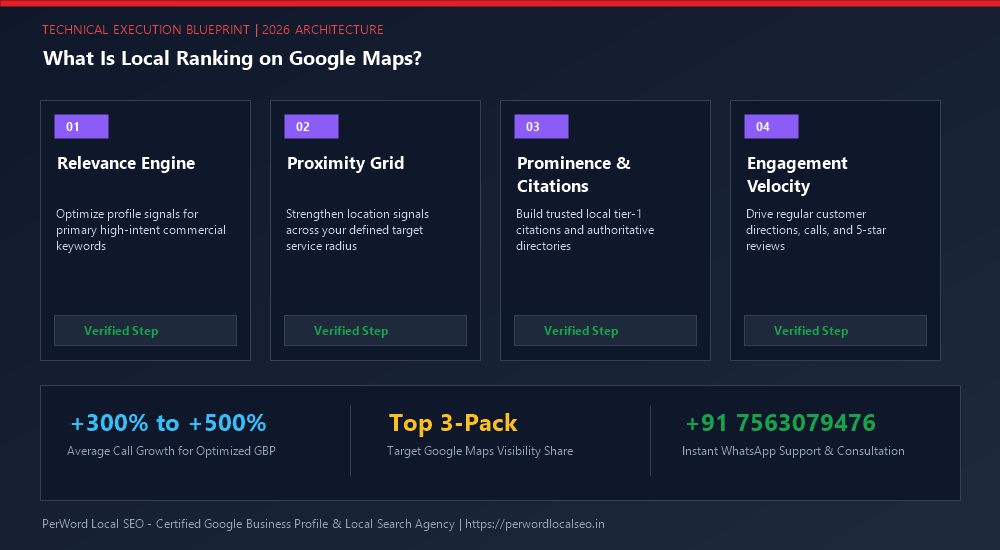 What Is Local Ranking on Google Maps? (The Complete Architectural Guide) - Process Diagram