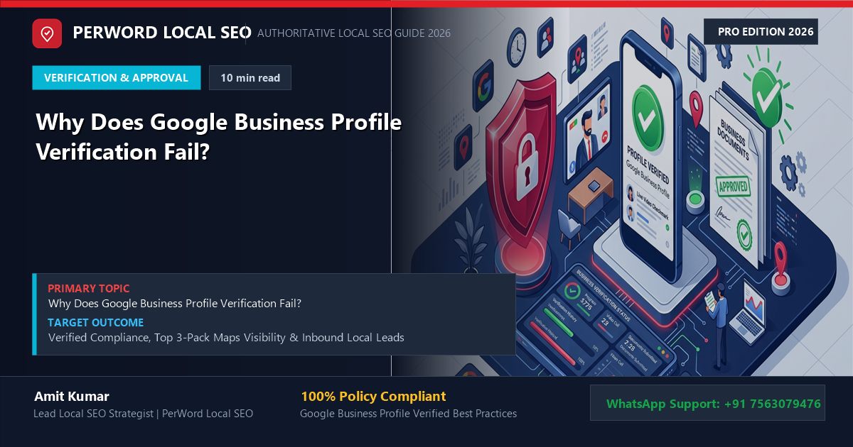 Why Does Google Business Profile Verification Fail?