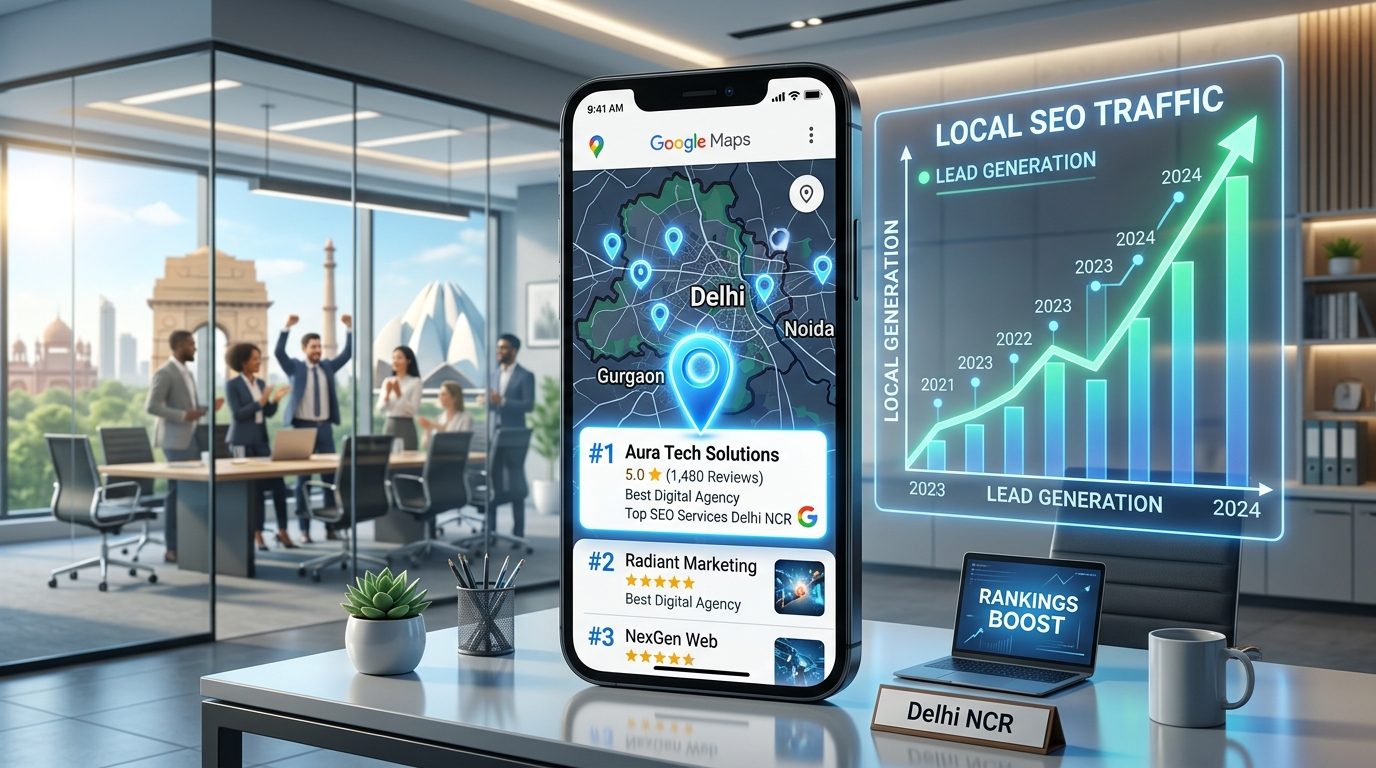 Google Maps 3-Pack Ranking Demonstration Delhi NCR